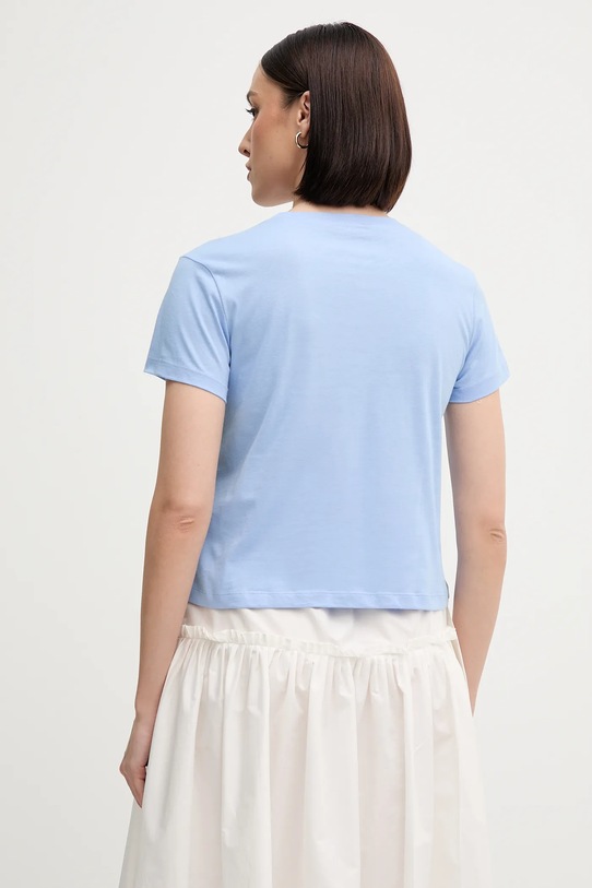 Îmbrăcăminte Sisley tricou din bumbac 3I1XL107A albastru