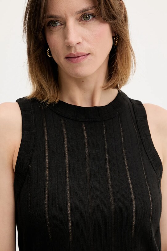 Sisley top negru 31WELH00X