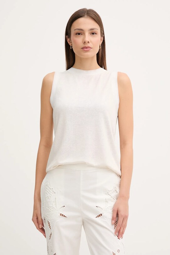 Топ Sisley regular бежевый 3TGBLH010