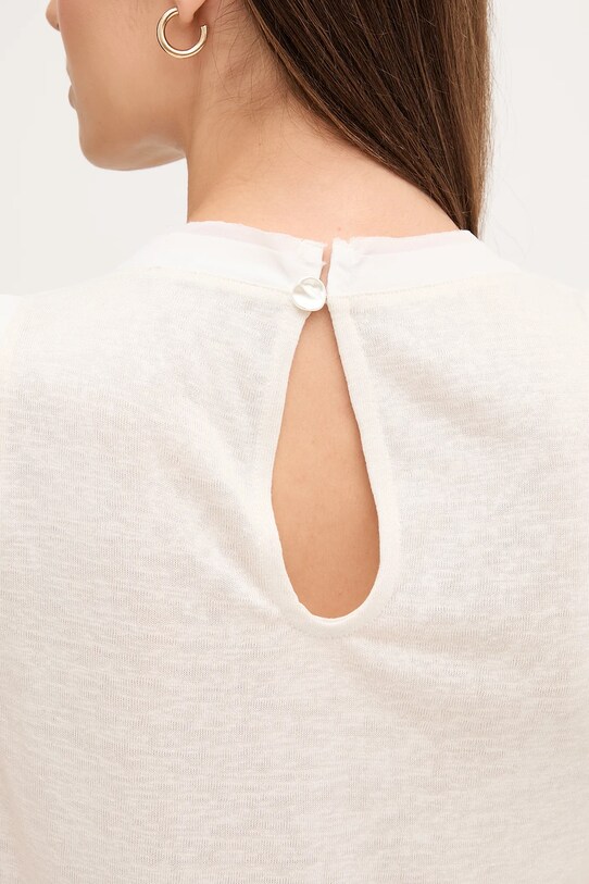 Топ Sisley 3TGBLH010 бежевый