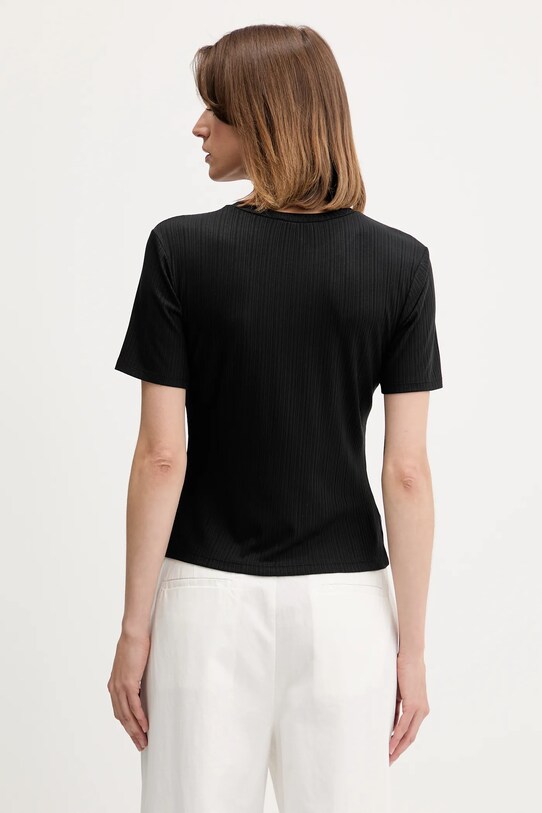 Îmbrăcăminte Sisley tricou 37UCL107I negru