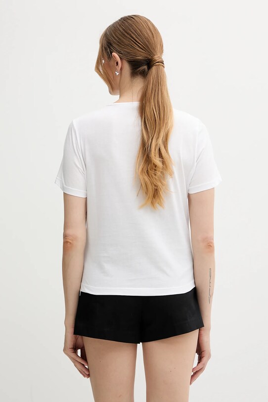 Odzież Sisley t-shirt bawełniany 35USL107H biały
