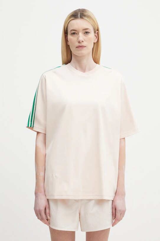 adidas Originals t-shirt bawełniany x Wales Bonner T T gładkie różowy JM8204