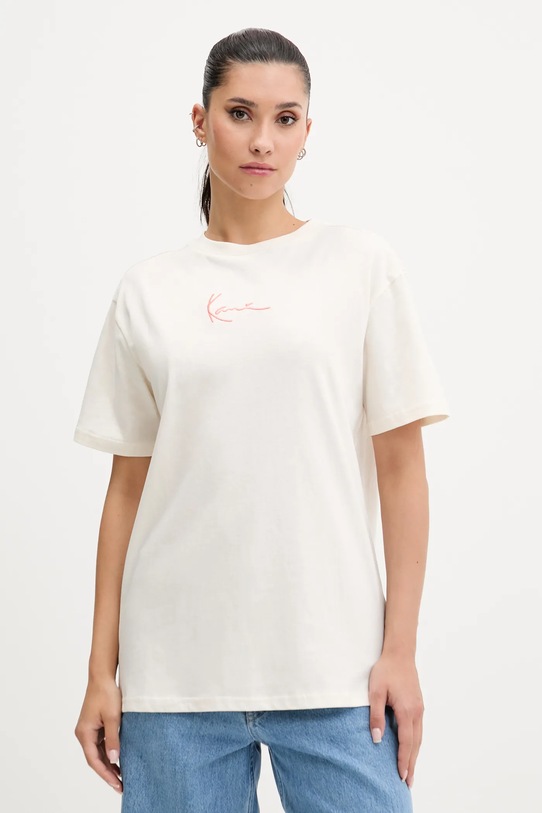 Îmbrăcăminte Karl Kani tricou din bumbac PD00005460 bej