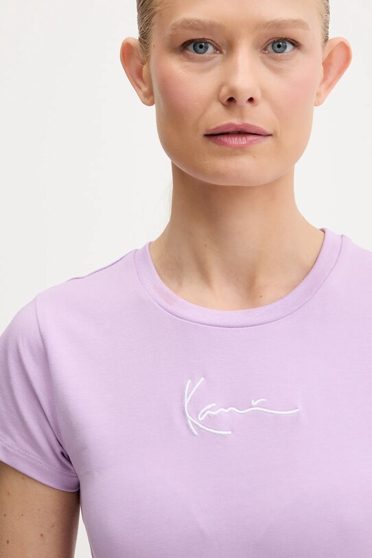 Karl Kani tricou din bumbac violet PD00005461