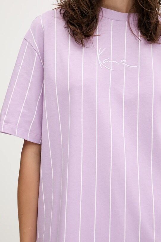 Karl Kani t-shirt bawełniany PD00005463 fioletowy