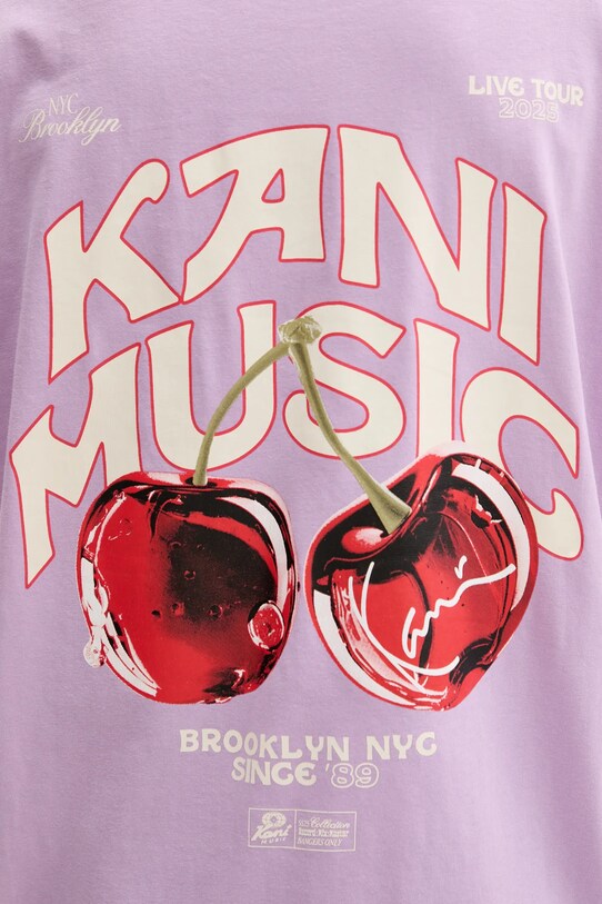 Karl Kani t-shirt PD00005466 fioletowy