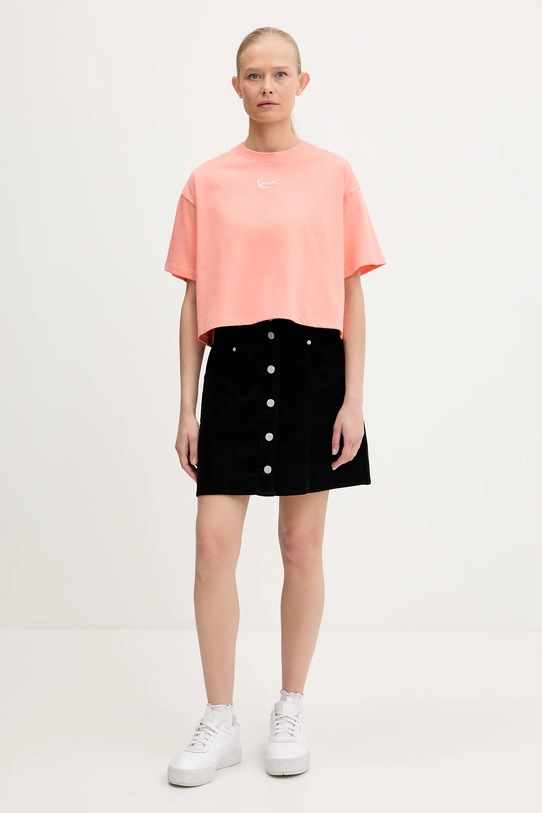 Karl Kani tricou din bumbac PD00005468 portocaliu SS25