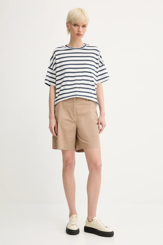 Bavlněné tričko Marc O'Polo 504206751193 námořnická modř SS25