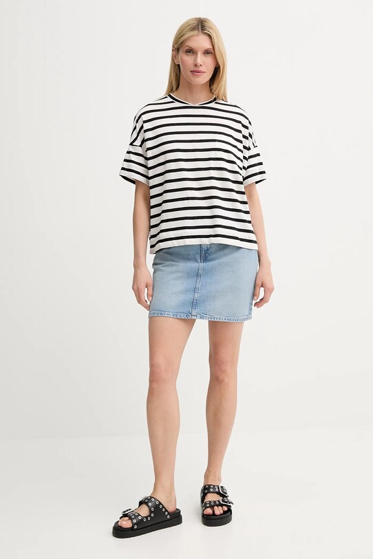 Marc O'Polo tricou din bumbac 504206751193 negru SS25