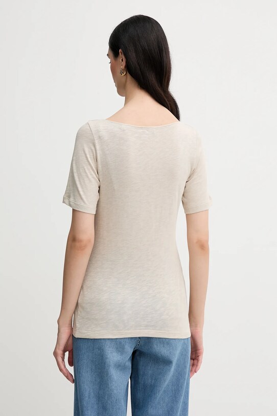 Marc O'Polo t-shirt 504226151231 beżowy SS25