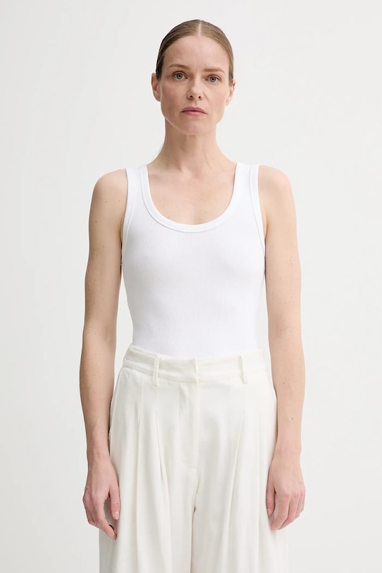 Top Marc O'Polo slim λευκό 504231150107