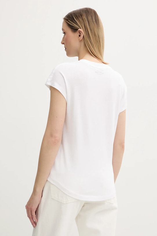 Îmbrăcăminte Marc O'Polo tricou din bumbac 516210051549 alb