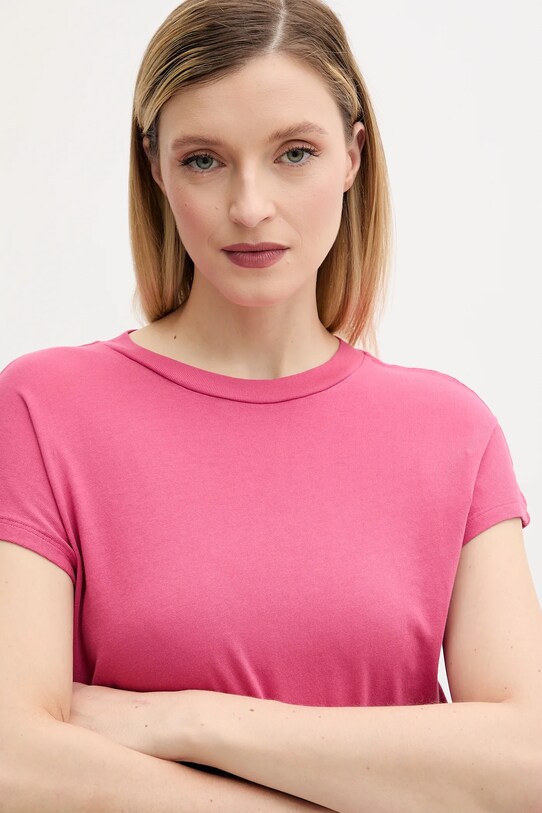 Marc O'Polo t-shirt bawełniany różowy 516210051549