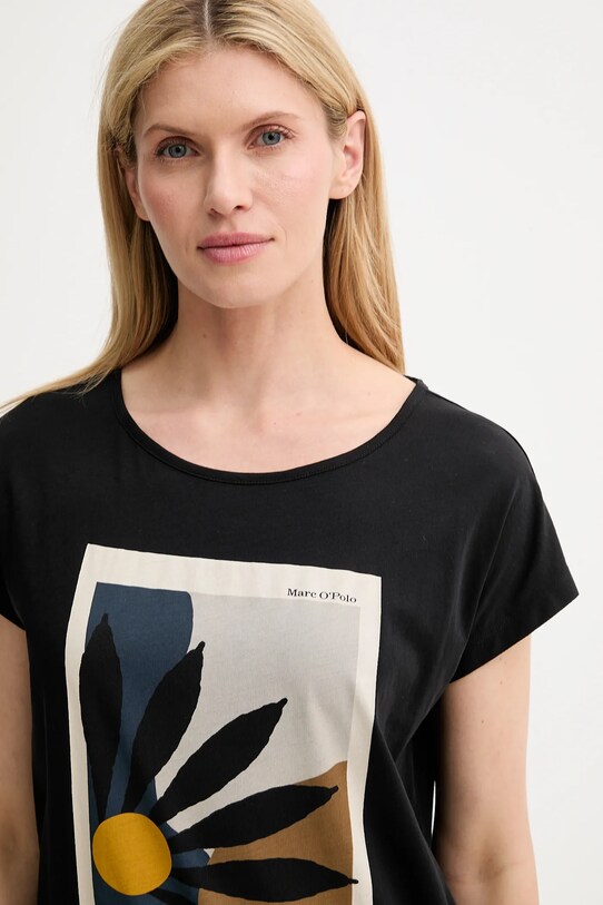 Marc O'Polo tricou din bumbac negru M04206751377