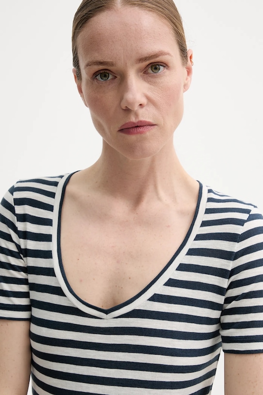 Marc O'Polo tricou din bumbac bleumarin M04219651293