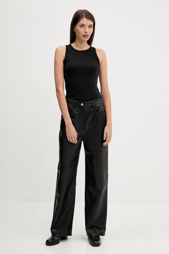 Bavlněný top Abercrombie & Fitch KI139.5180.900 černá SS25