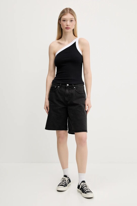Abercrombie & Fitch top KI139.5396.910 czarny SS25