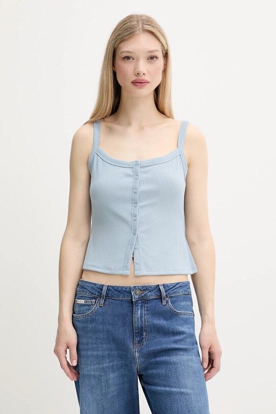 Top Abercrombie & Fitch slim modrá KI139.5412.220