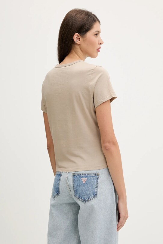 Odzież Abercrombie & Fitch t-shirt bawełniany KI139.5439.410 beżowy