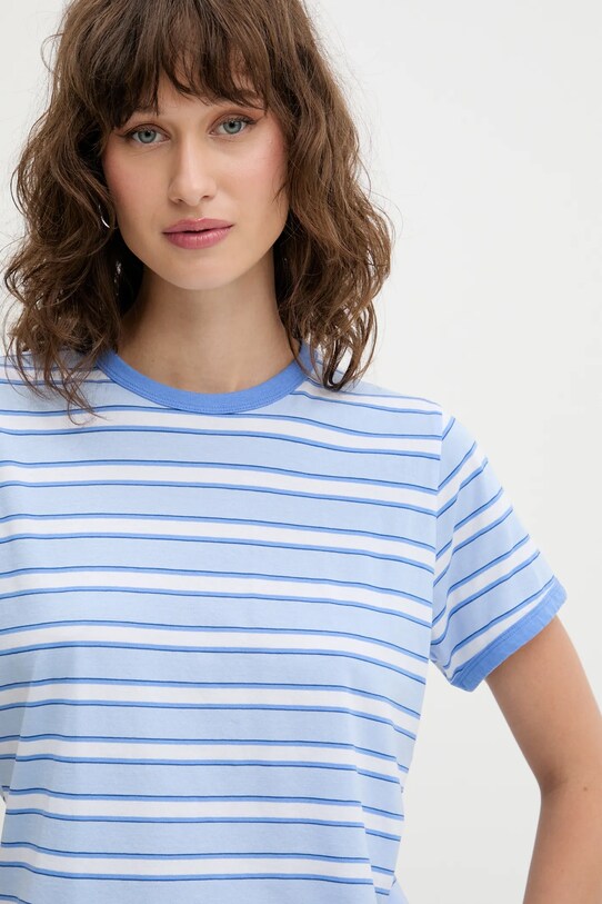 Abercrombie & Fitch t-shirt bawełniany niebieski KI139.5523.116