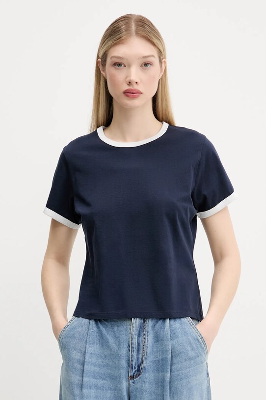 Abercrombie & Fitch t-shirt in cotone semplice blu navy KI139.5529.210