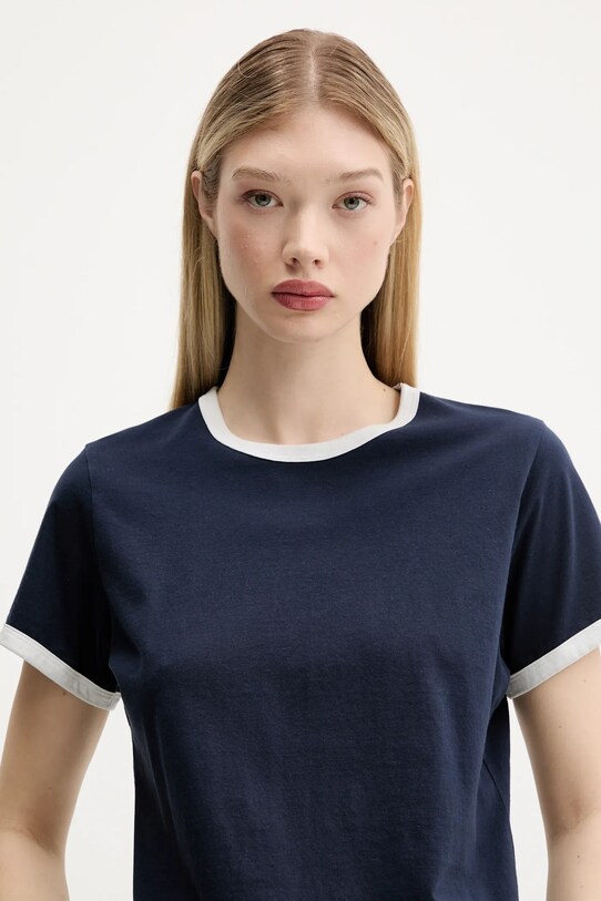 Abercrombie & Fitch t-shirt bawełniany granatowy KI139.5529.210