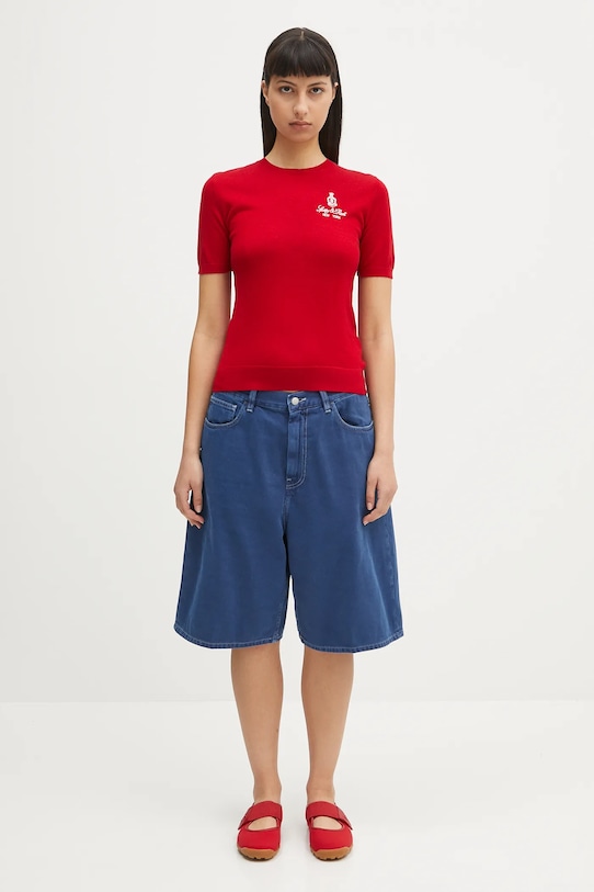 Sporty & Rich maglione in lana Vendome Merino TO078606205RE15 rosso