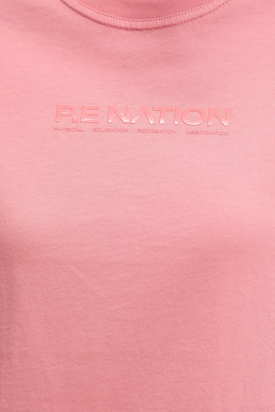 P.E Nation tricou din bumbac Rewind 252T175 roz
