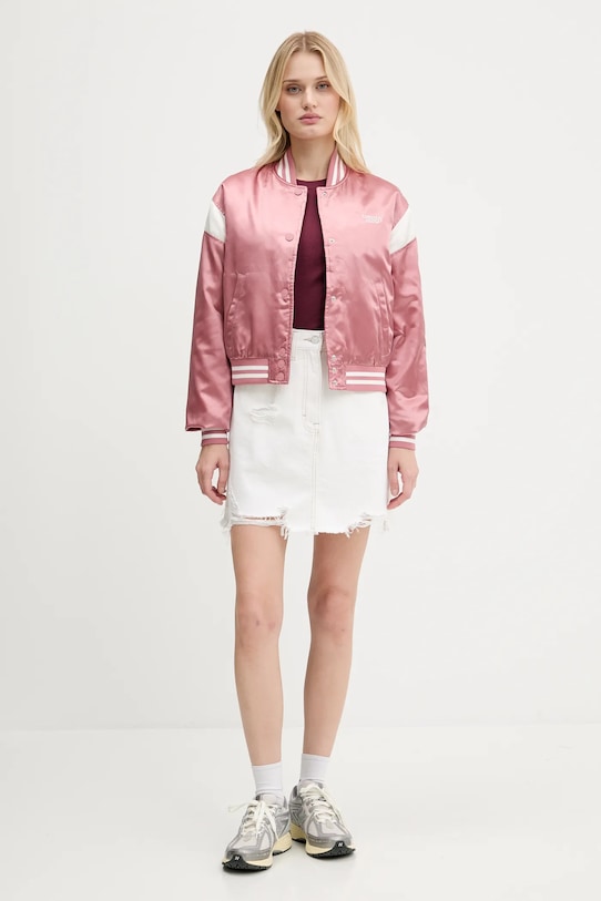 Bavlnené tričko Hollister Co. KI339.5062.520 burgundské SS25