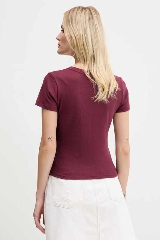 Odzież Hollister Co. t-shirt bawełniany KI339.5062.520 bordowy