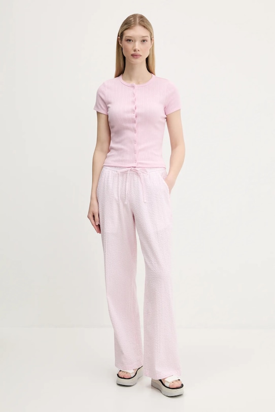 Tričko Hollister Co. KI339.5187.600 ružová SS25