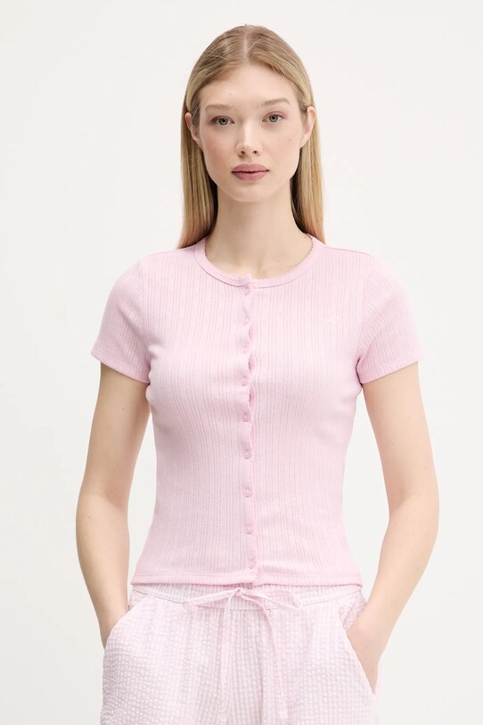 Hollister Co. t-shirt różowy KI339.5187.600