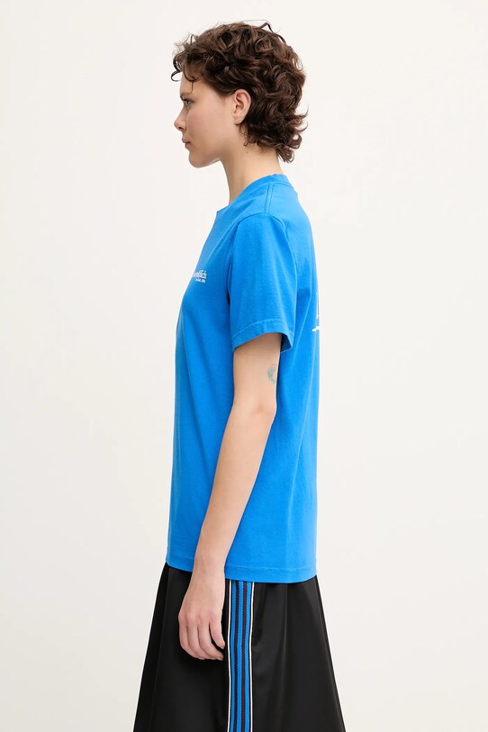 Памучна тениска Sporty & Rich Health Is Wealth TO043622300BL67 син SS25