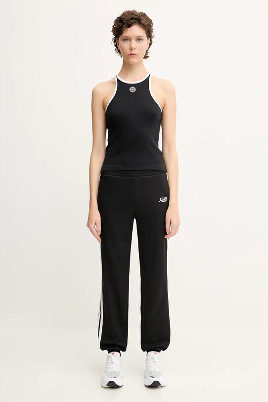 Sporty & Rich top din bumbac Srhwc Ribbed Tank TO080622305BA01 negru