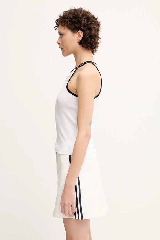 Sporty & Rich top bawełniany Srhwc Ribbed Tank TO080622305WH01 biały SS25
