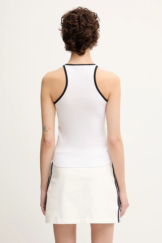 Odzież Sporty & Rich top bawełniany Srhwc Ribbed Tank TO080622305WH01 biały