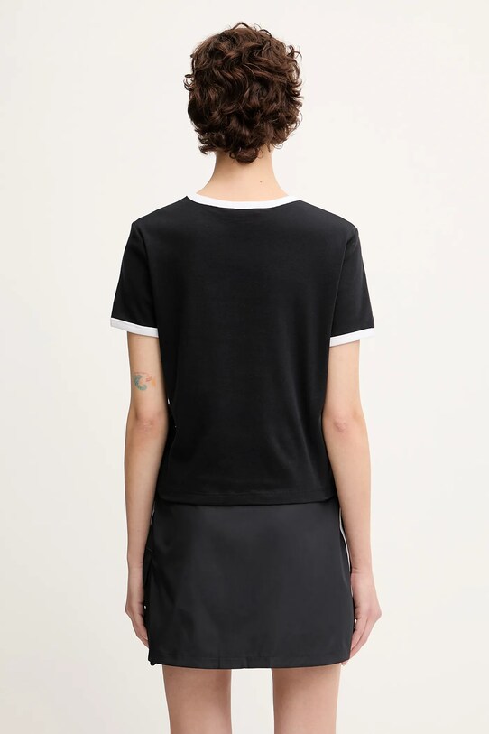 Odzież Sporty & Rich t-shirt bawełniany Srhwc Ringer TO081622305BA01 czarny