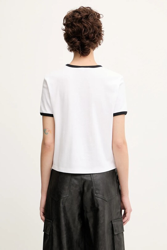 Odzież Sporty & Rich t-shirt bawełniany Srhwc Ringer TO081622305WH01 biały
