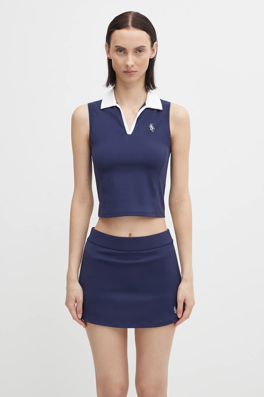 Sporty & Rich top Src Sports Polo pozostałe granatowy TO024621302BL107