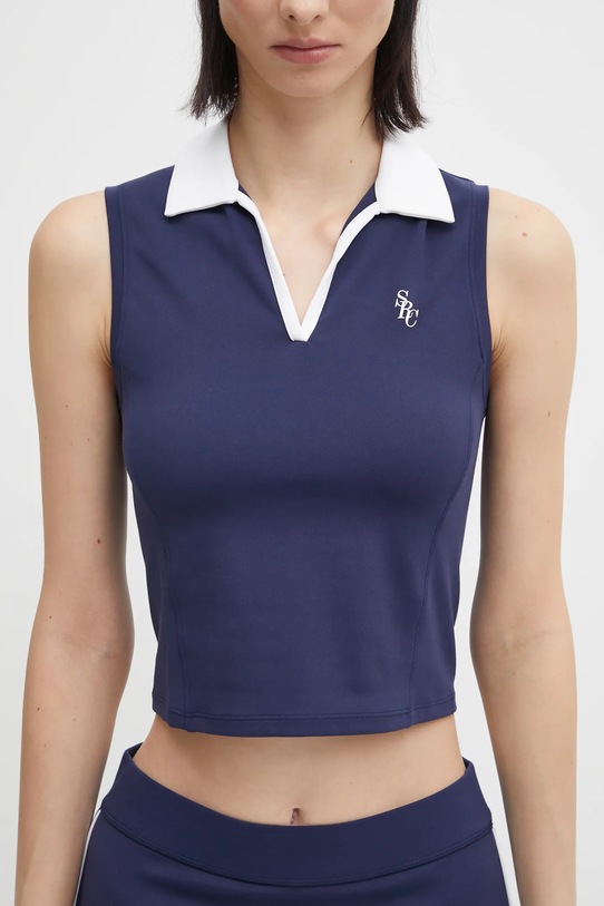 Sporty & Rich top Src Sports Polo granatowy TO024621302BL107