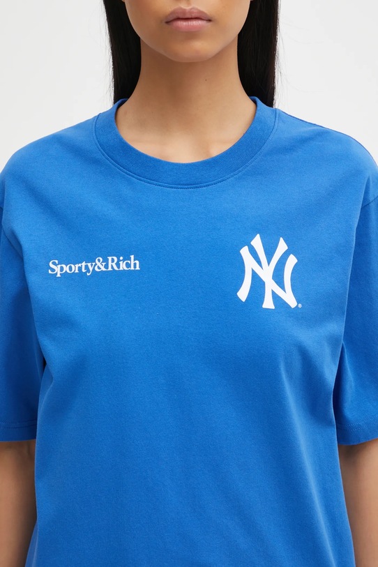 Sporty & Rich t-shirt bawełniany Champions niebieski TO043623633BL120