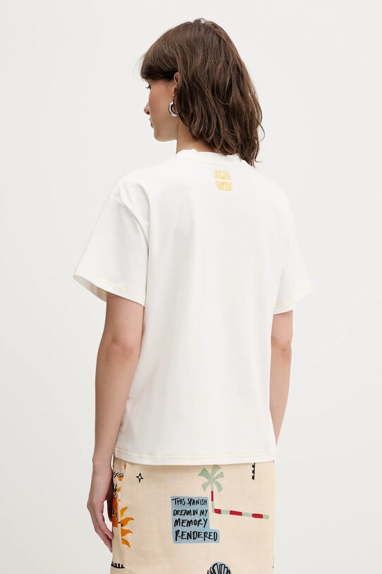 Odzież Never Fully Dressed t-shirt NFDTO1764 beżowy