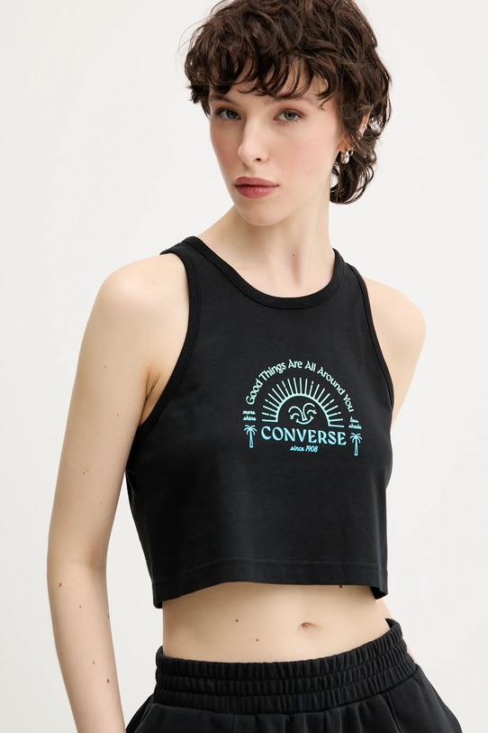 Converse top bawełniany czarny 10027755.A01