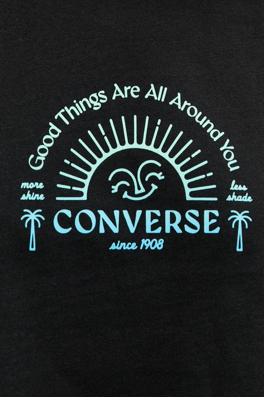 Converse top bawełniany 10027755.A01 czarny