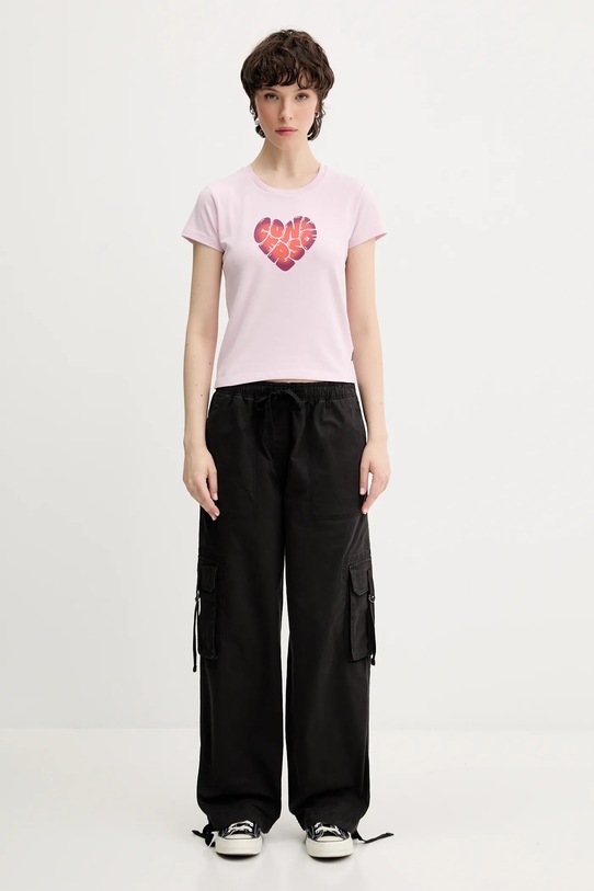 Converse t-shirt 10028331.A01 różowy SS25