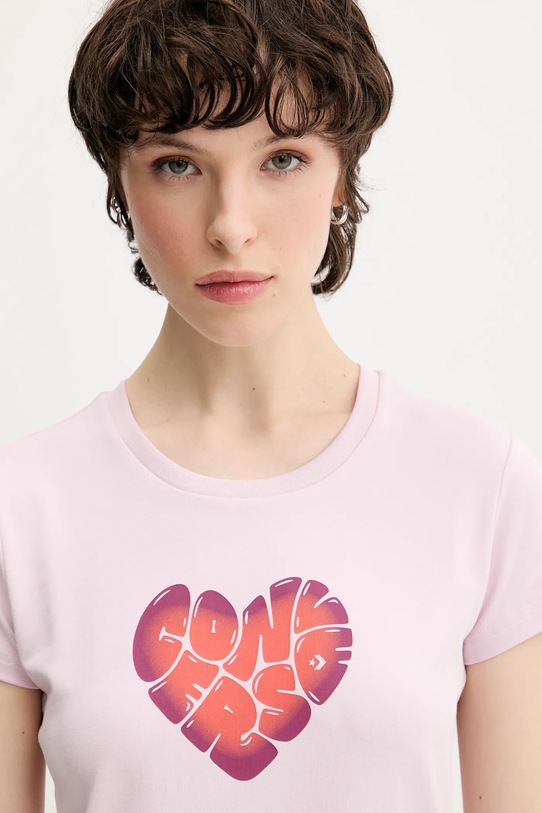 Converse t-shirt różowy 10028331.A01