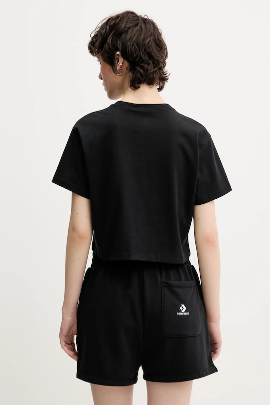 Odzież Converse t-shirt bawełniany 10026367.A02 czarny