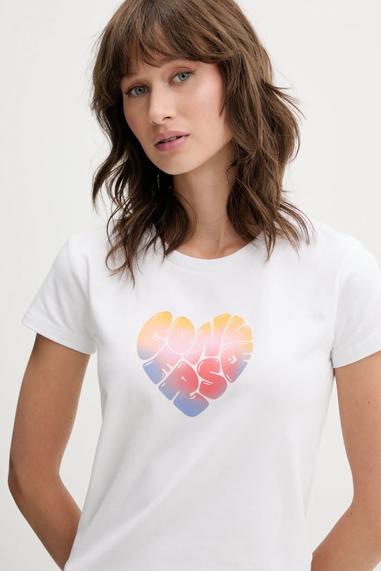 Converse t-shirt biały 10028331.A03
