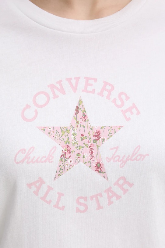 Converse t-shirt bawełniany 10027751.A01 biały